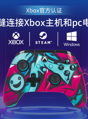 PowerA微软官方授权XBOX游戏手柄野性涂鸦PC电脑原神黑神话悟空