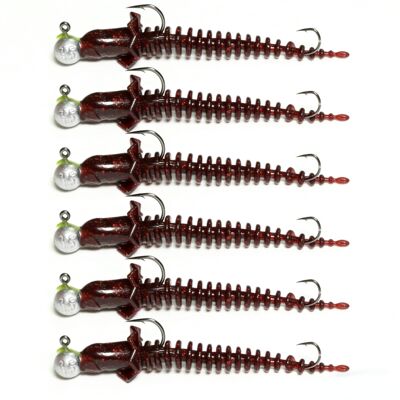 桑巴路亚围裙针尾软饵带尾钩双钩全水域浮水鲈鱼鳜鱼翘嘴红眼黑坑