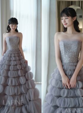 租赁显瘦新娘迎宾纱婚纱礼服敬酒