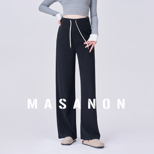 小个子春装 孕妇裤 子不勒肚子直筒裤 无托腹阔腿裤 春秋外穿2026新款