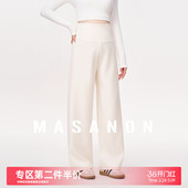 子春装 MASANON孕妇裤 阔腿裤 春季 春夏外穿小个子孕期不勒肚子长裤