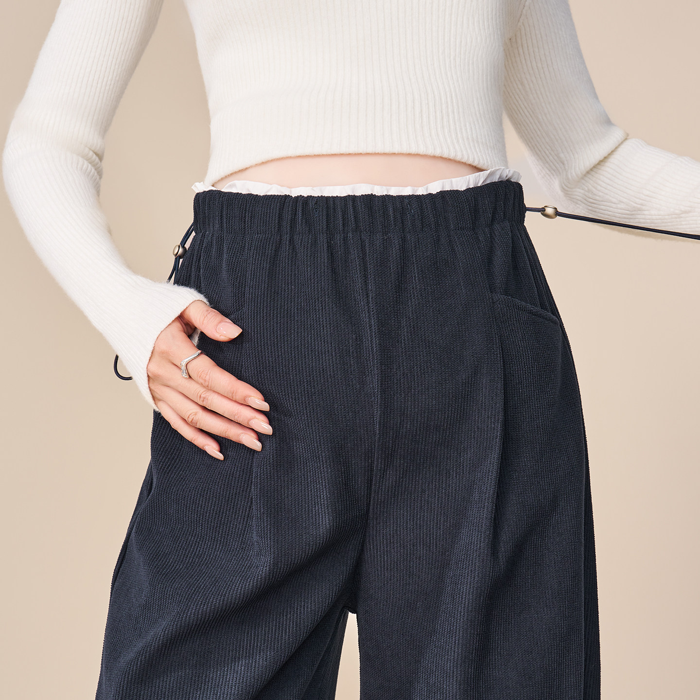 MASANON孕妇裤冬外穿加厚灯芯绒保暖裤2026新款冬装加绒阔腿裤子,孕妇装/孕产妇用品/营养,孕妇休闲裤,淘宝优惠券,粉丝福利购,淘宝优惠卷