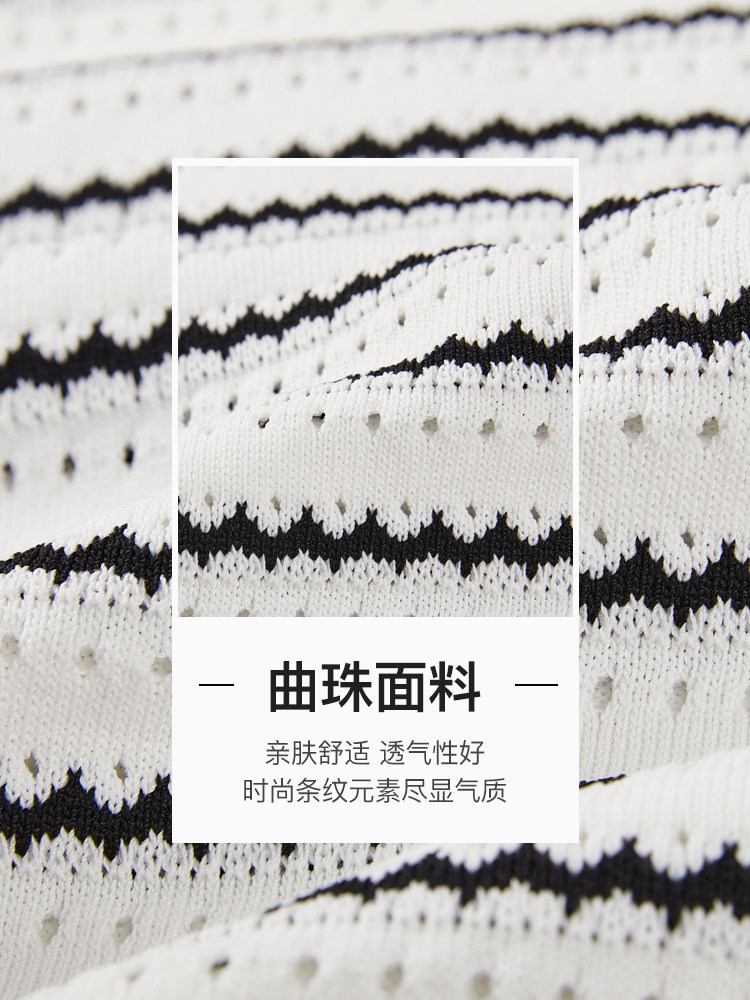 MASANON MATERNITY KNITTED SUMMER DRESS 2025 NEW SUMMER DRESS STRIPED LITTLE FRAGRANCE SKIRT LONG SKIRT WOMEN