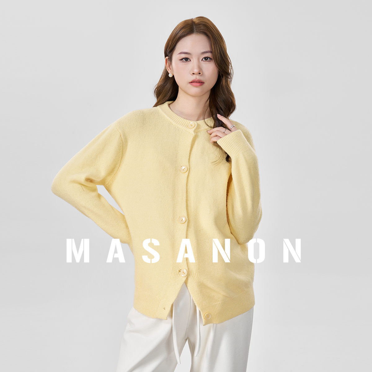 MASANON孕妇针织衫毛衣开衫上衣