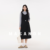 MASANON孕妇春套装 叠穿背心裙两件套 孕妈高级感穿搭半高领打底衫