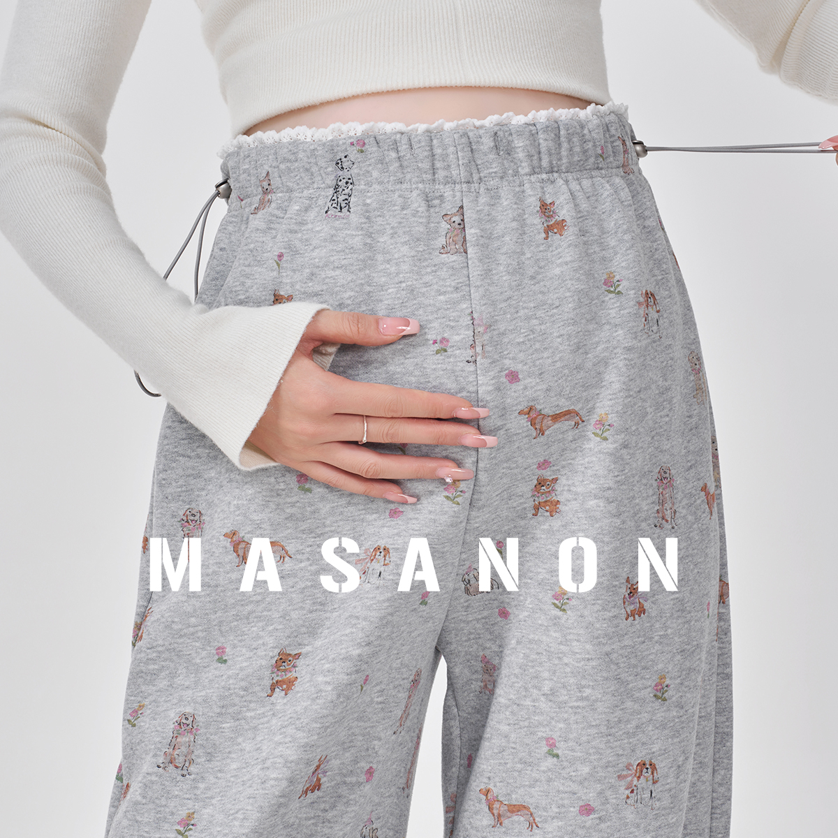 MASANON孕妇裤冬季加绒加厚长裤