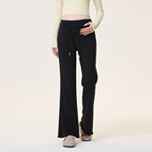 孕期不勒肚子花边微喇裤 2026新款 春秋外穿 春装 MASANON孕妇喇叭裤