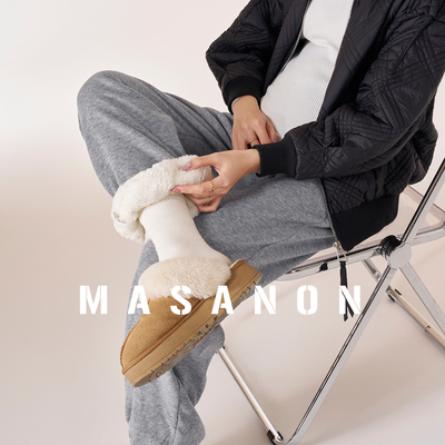 MASANON孕妇羊羔绒保暖卫裤冬季