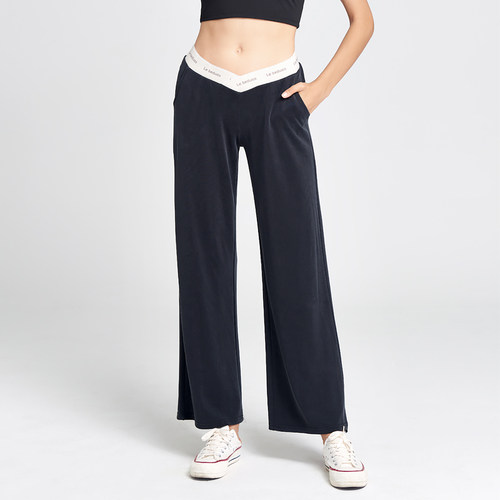 MASANON外穿宽松阔腿直筒裤