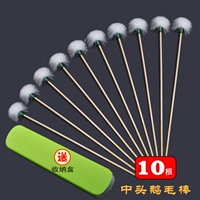 10 голов гудника в белой ручке бамбука