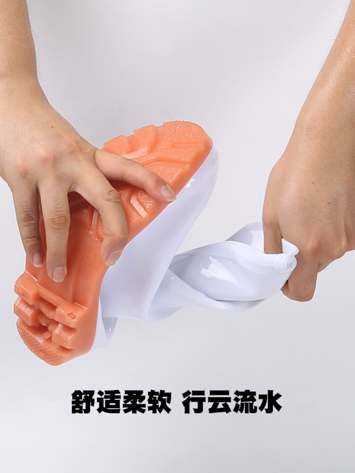 흰색 식품 위생 장화 미끄럼 방지 노동 보호 장화 내마모성 산 및 알칼리 내유성 고수수 신발 작업용 식품 공장 부츠