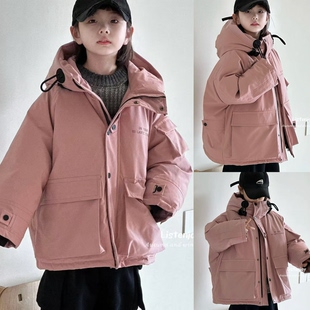 现货听集正版波拉童装男女童冲锋衣棉服外套冬款儿童面包服羽绒服