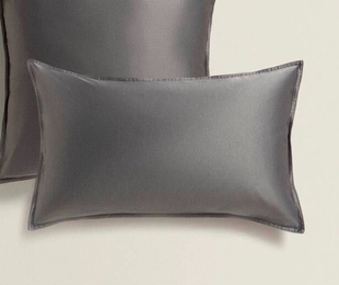 ZaraHome正品代购纯色缎面抱枕套靠垫套枕套样板间30x50cm