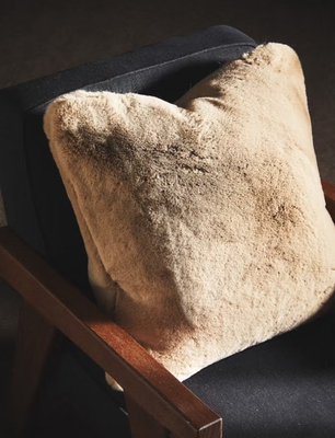 ZaraHome秋冬毛绒抱枕套ins风居家装饰枕套靠垫套不含芯