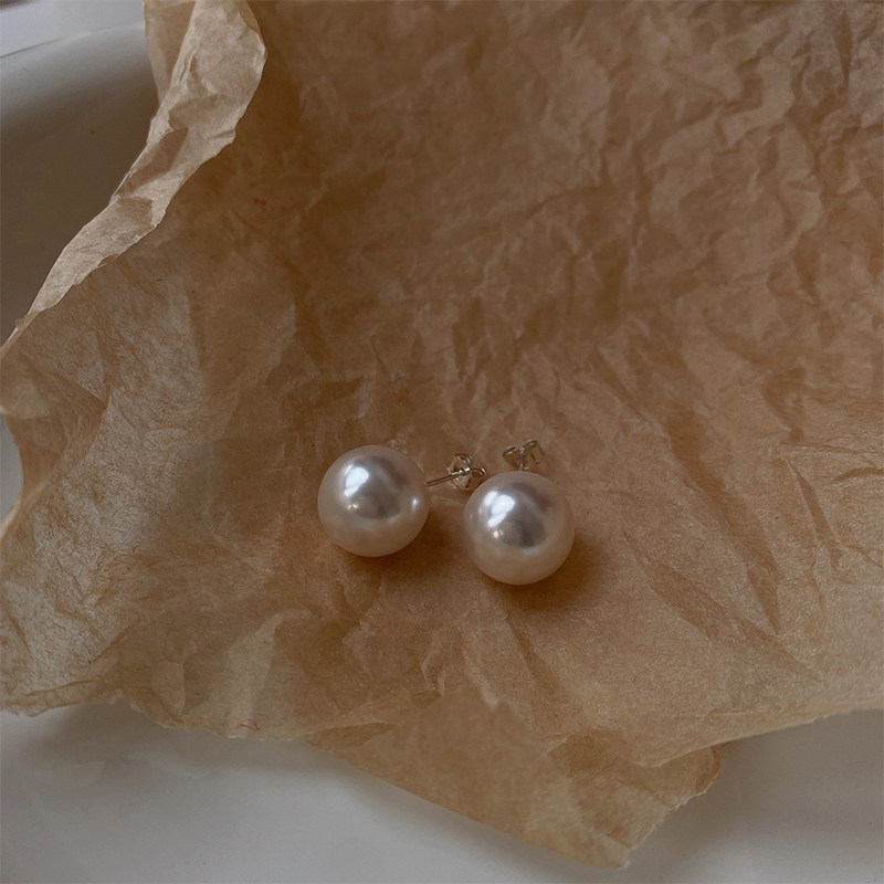 OPs进口施家珍珠耳钉耳夹