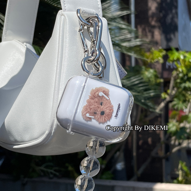 ins可爱炸毛狗狗适用苹果airpods1/2保护壳pro2/3代无线蓝牙耳机软套