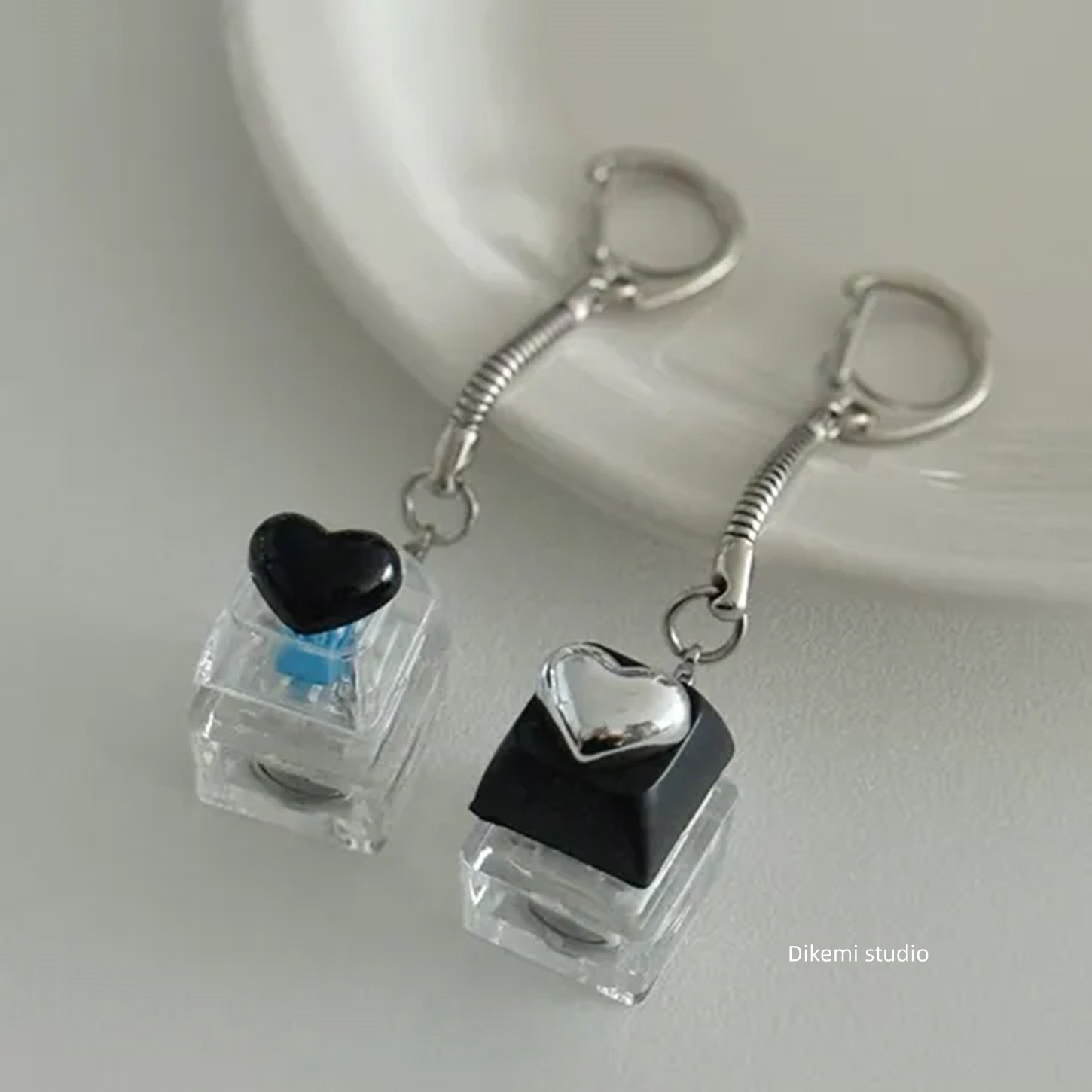 韩国ins小众文创立体爱心解压亮灯键盘钥匙扣airpods手机包包挂件,节庆用品/礼品,钥匙扣,淘宝优惠券,粉丝福利购,淘宝优惠卷