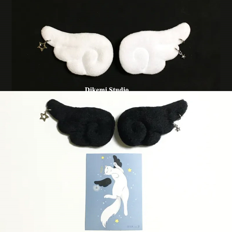 甜美天使翅膀胸针背包挂件发饰品