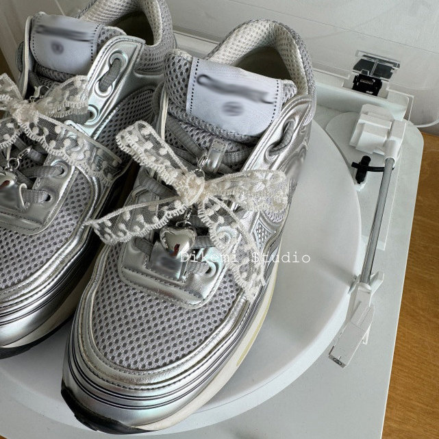 韩系ins博主同款小众时髦蝴蝶结丝带运动鞋老爹鞋鞋扣配饰品挂件