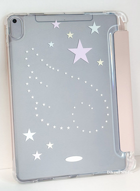 日韩小众Y2K少女星星天使翅膀笔槽ipad11/10/A16平板电脑保护壳air8/7适用苹果ipadpro2022皮套M4防摔A18软壳