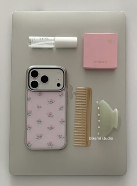韩系ins小众粉色少女温柔小玫瑰花束手机壳适用iphone16promax苹果17promax1/3/12/14全包15pro手机保护套