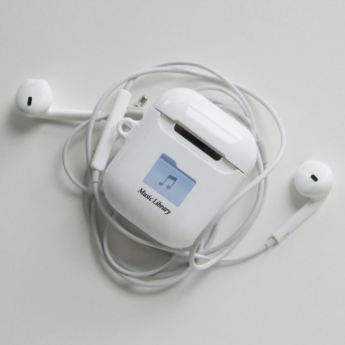 苹果airpods4硬简约音乐文件夹