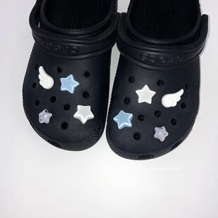 韩国ins小众Y2K甜美天使翅膀星星适配Crocs洞洞鞋扣挂件DIY配饰