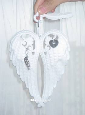 韩系ins小众博主同款Y2K辣妹少女天使翅膀钥匙扣包包挂件情侣饰品