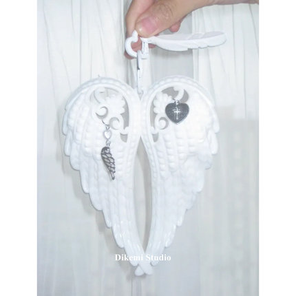 韩系ins小众博主同款Y2K辣妹少女天使翅膀钥匙扣包包挂件情侣饰品