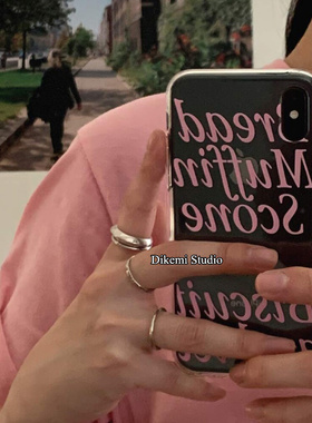 韩国ins简约法式春天少女感粉字母17软壳适用iphone16pro/15promax苹果17pro/13时尚14全包透明手机保护套