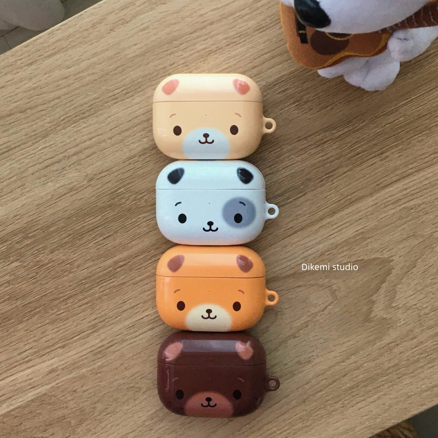 ins小众软萌可爱卡通狗狗造型韩国进口菲林耳机套适用airpods4/5无线蓝牙耳机壳苹果airpods pro3/pro2保护壳