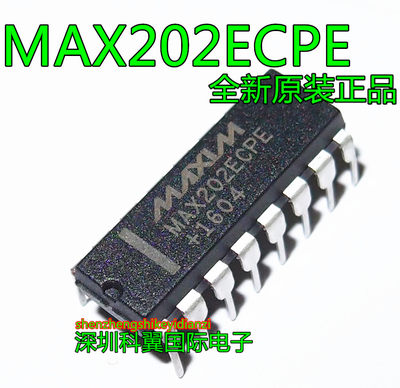 MAX202ECPE  MAX202EEPE  RS-232收发器 直插DIP-16 全新原装正品