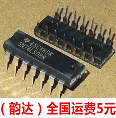 全新 74LS08 SN74LS08N HD74LS08P DIP14 逻辑芯片