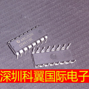 全新 CD4511 CD4511BE DIP16 锁存解码器驱动器 直插DIP-16