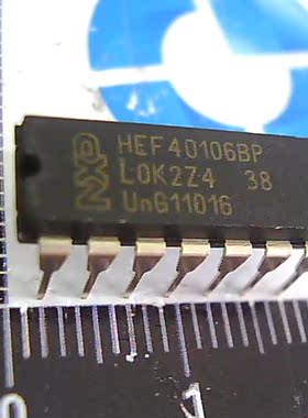 40106   HEF40106BP CD40106BE六施密特触发器 直插DIP-14 全新