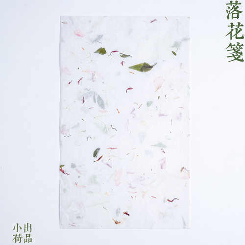 小荷文房落花习字一笔笺古风