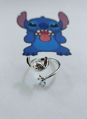 可爱史迪奇戒指卡通小众