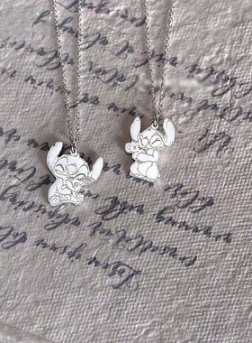 史迪奇拥抱公仔项链卡通可爱