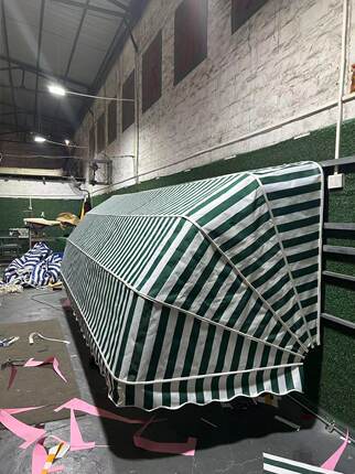 定制幼儿园折叠收纳雨棚小推车玩具柜防雨布罩伸缩法式蓬遮阳窗户