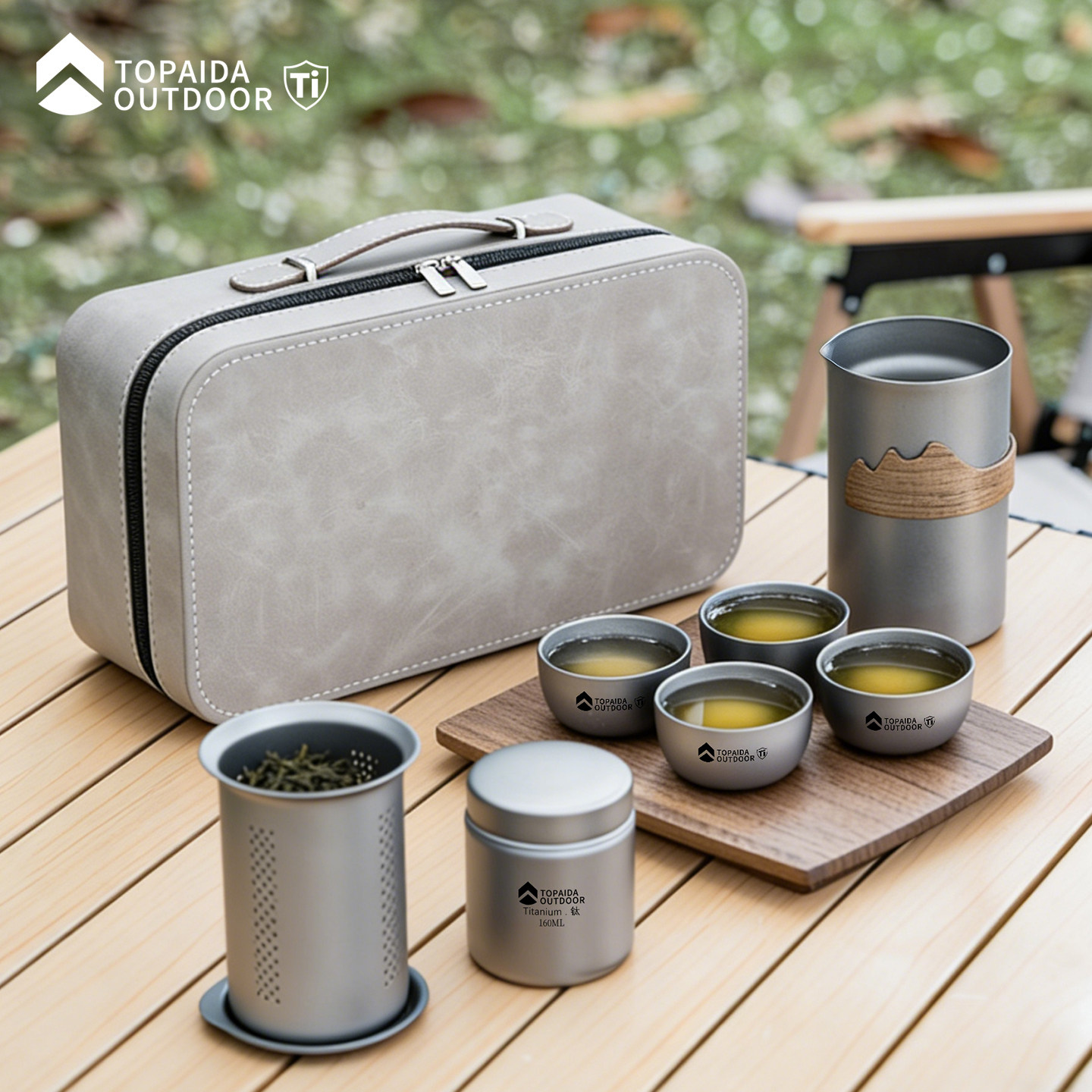 纯钛旅行茶具套装户外便携式高档礼盒泡茶器露营快客杯钛金属茶壶,户外/登山/野营/旅行用品,水杯,淘宝优惠券,粉丝福利购,淘宝优惠卷