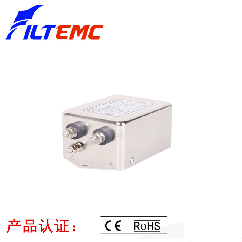 FILTEMC单项双节直流电源滤波器220V12V24V36V110VDC FT121D-20A