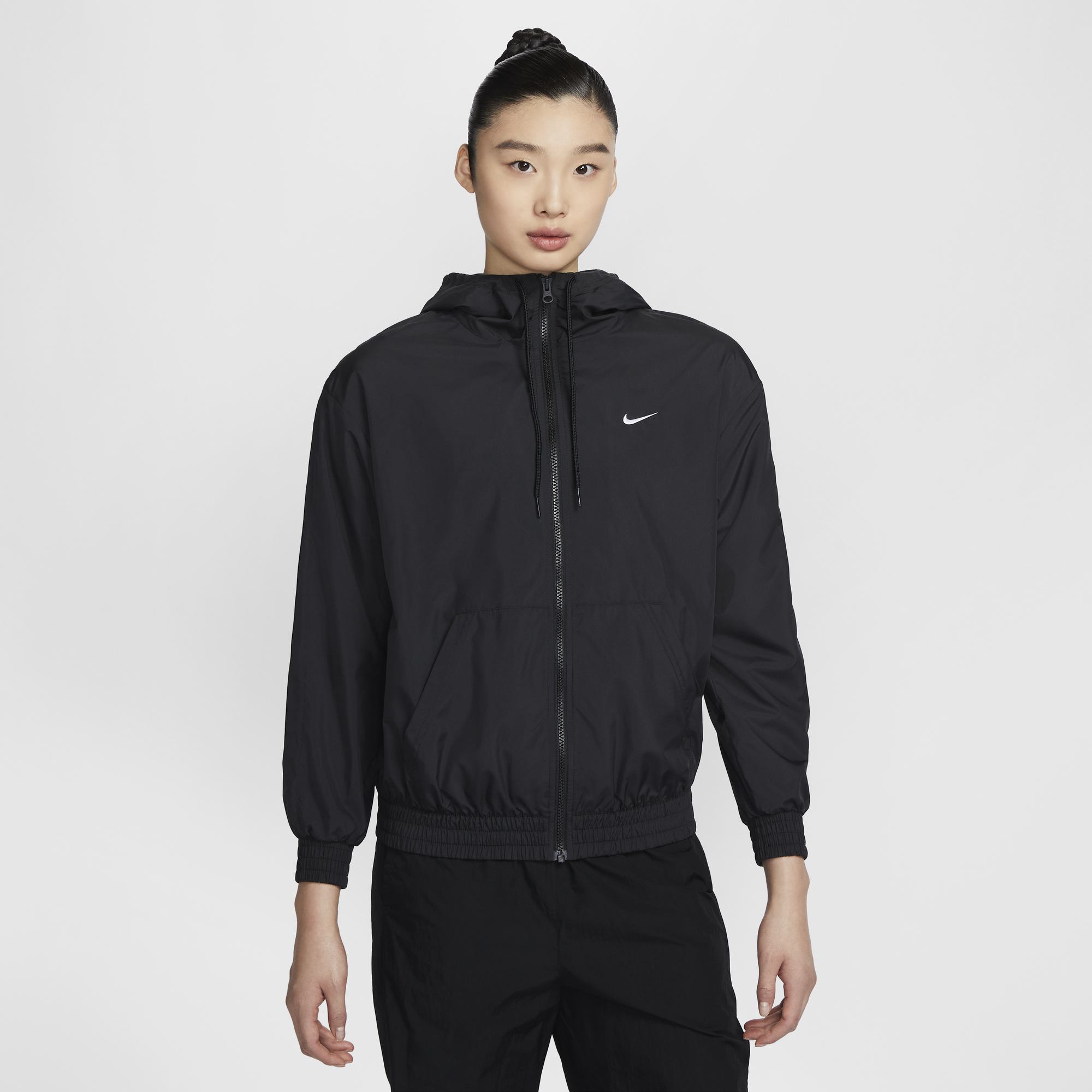 Nike耐克休闲女子宽松连帽夹克防晒衣夏季新款外套网眼运动FV6299