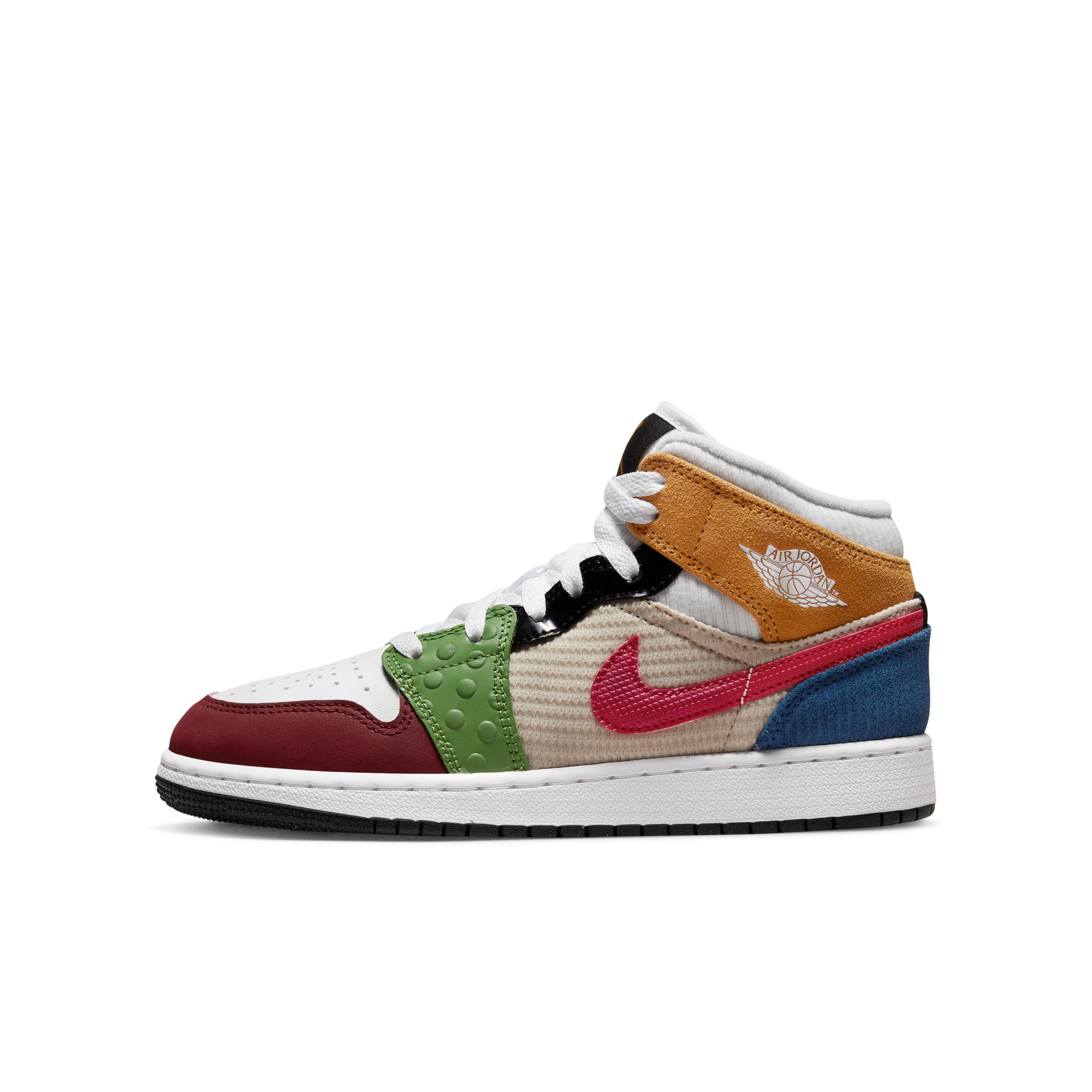Jordan官方耐克乔丹儿童AIR JORDAN 1 AJ1大童运动童鞋新款DR6957