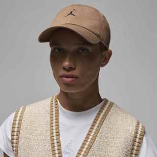 Jordan官方耐克乔丹软顶弧形帽檐运动帽冬季复古纯棉刺绣HQ1963