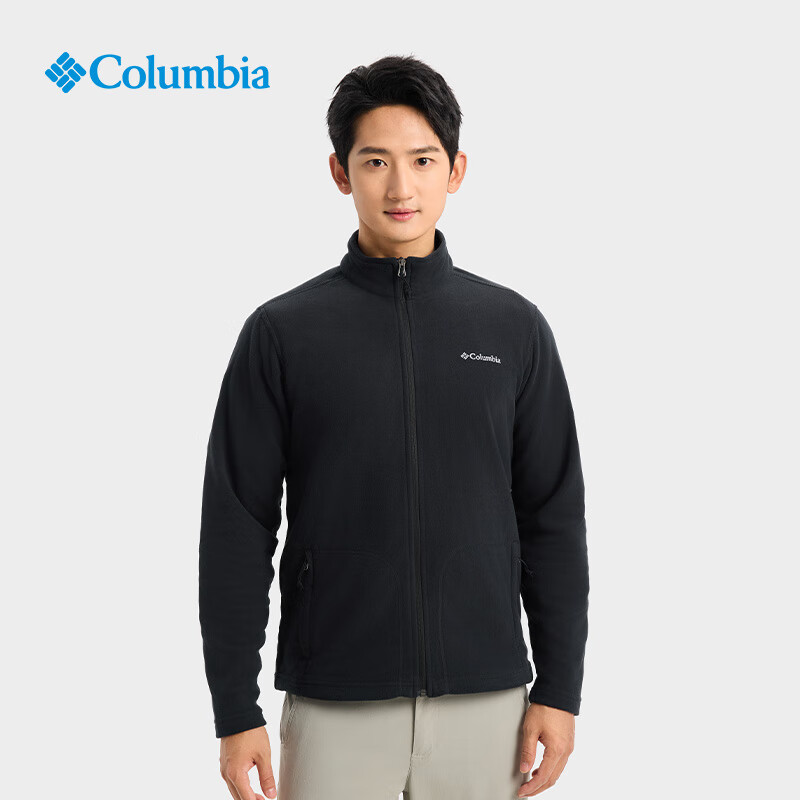 25秋冬新品哥伦比亚户外运动男保暖立领开衫抓绒衣AE3039/EJ0027
