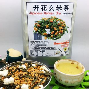 白米开花玄米茶 静冈风味 日式 454gX1袋 开花玄米茶