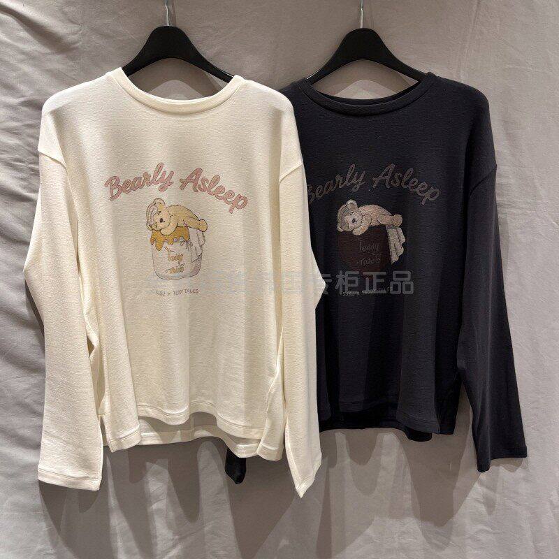 潮流直邮 韩国SJSJ代购 2025冬 休闲圆领T恤 SJ2FB-TTOQ90W