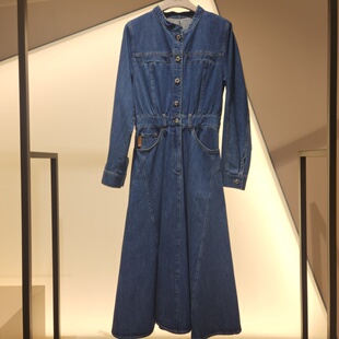24秋 韩国代购 SJSJ NOP674W 连衣裙 SJ2E9 牛仔长袖 潮流直邮