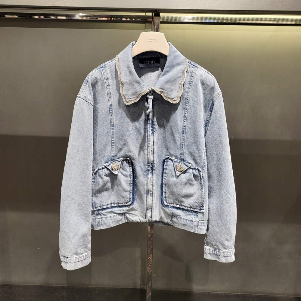 潮流直邮  韩国O'2nd 奥蔻 25春新品 牛仔外套O22F3NJM979W