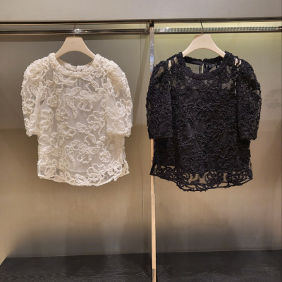 潮流直邮 韩国O'2nd 奥蔻 25秋  蕾丝衬衫O22F8WT0106W